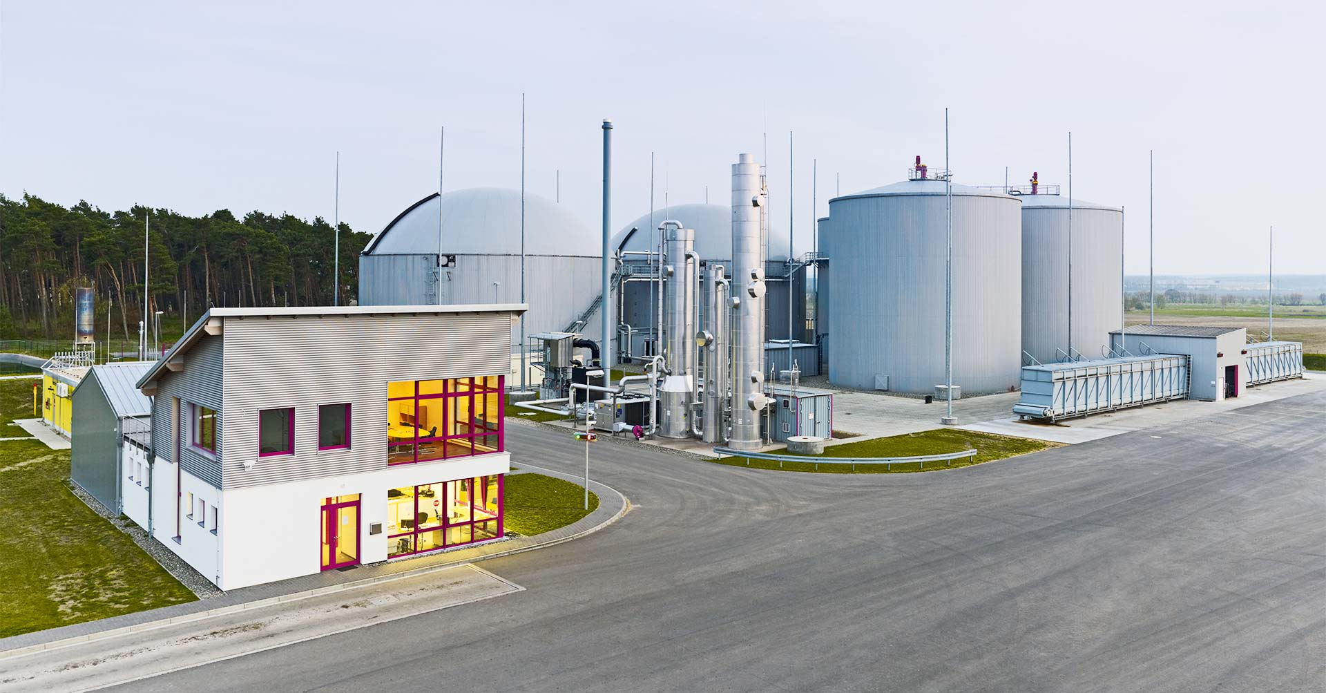Biogasanlage und Biomethananlage I und II Satuelle